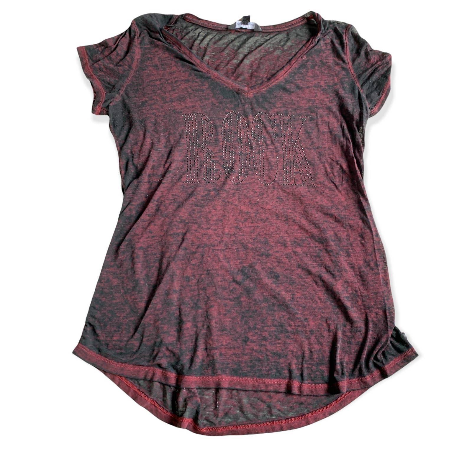 XS or XL New Rock & Republic Woman's Burnout T-Shirt Navy Tie Dye XS or XL New Rock & Republic Woman's Burnout T-Shirt Navy Tie Dye